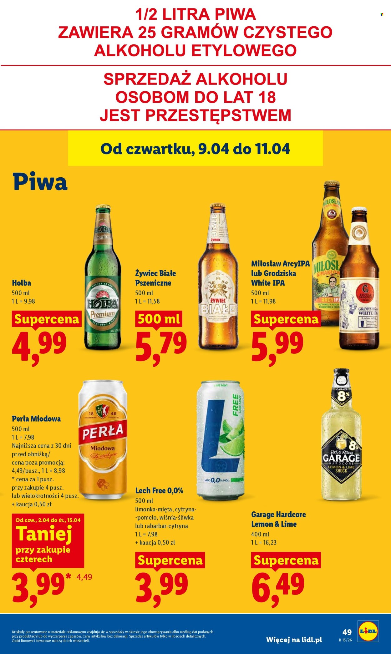 Gazetka Lidl - 9.04.2026 - 11.04.2026. Strona 49