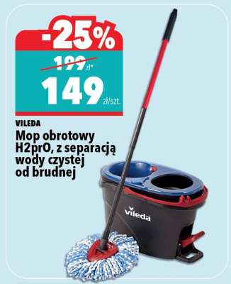 Mop obrotowy H2prO, z separacją wody czystej od brudnej