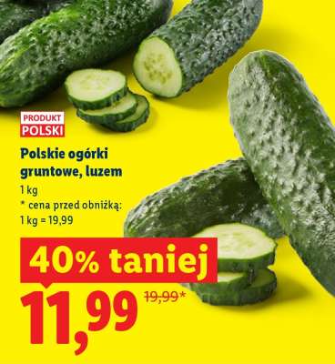 Polskie ogórki gruntowe, luzem