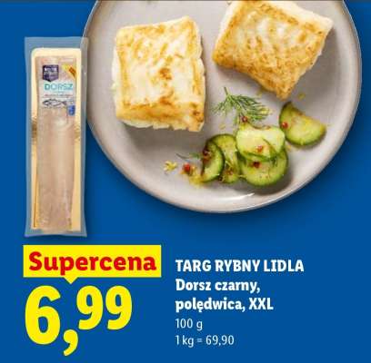 Targ Rybny Lidla Dorsz czarny, polędwica, XXL