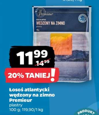 Łosoś atlantycki wędzony na zimno Premieur