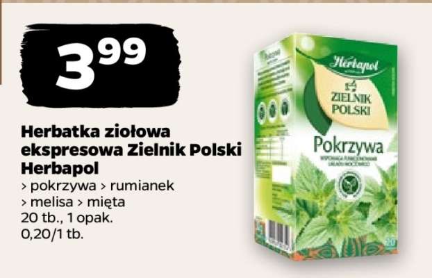 Herbatka ziołowa ekspresowa Zielnik Polski Herbapol