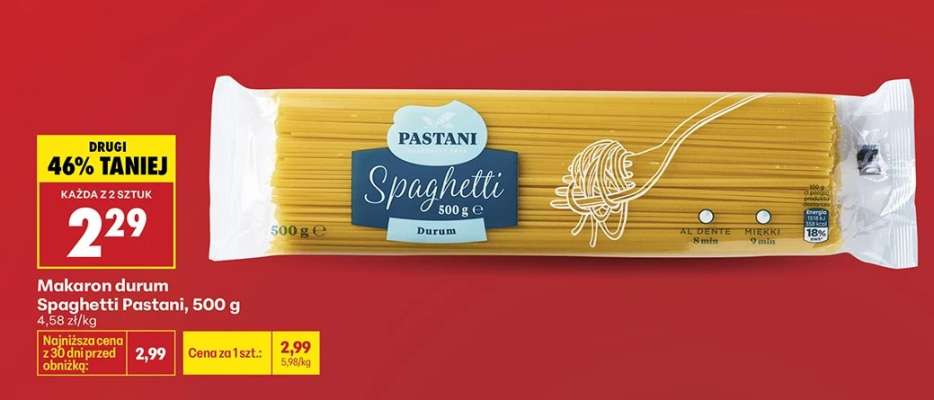 MAKARON DURUM SPAGHETTI PASTANI 500 G