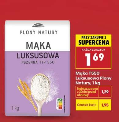 Mąka T550 Luksusowa Plony Natury, 1 kg