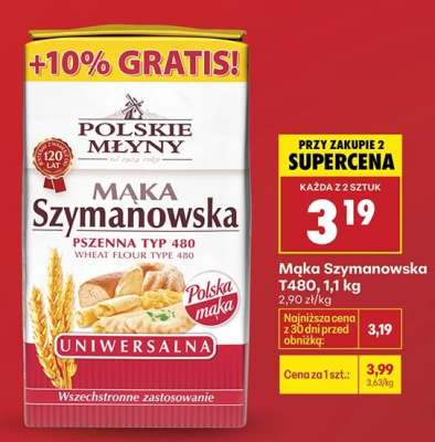 Mąka Szymanowska T480, 1,1 kg