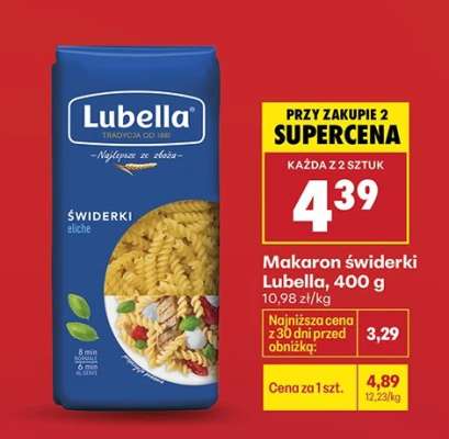 Makaron świderki Lubella, 400 g