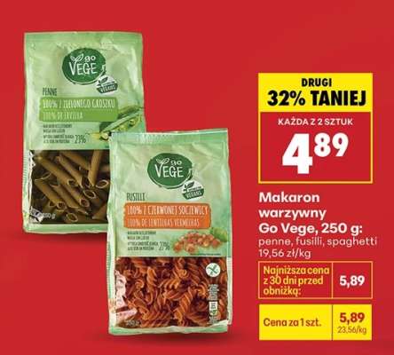 Makaron warzywny Go Vege, 250 g