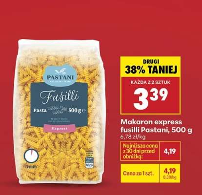 Makaron express fusilli Pastani, 500 g