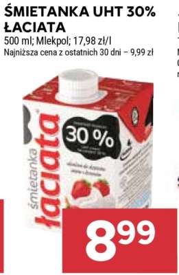 Śmietanka UHT 30% Łaciata*
