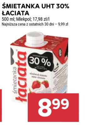 Śmietanka UHT 30% Łaciata*