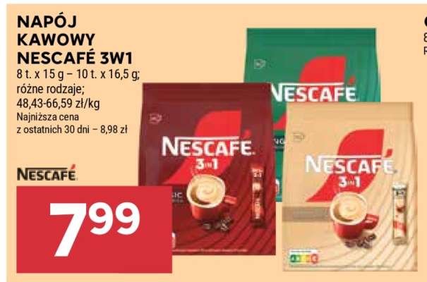 Napój kawowy Nescafé 3w1