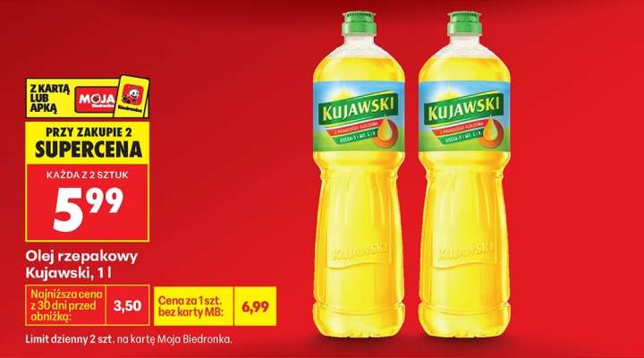 Olej rzepakowy Kujawski, 1 l