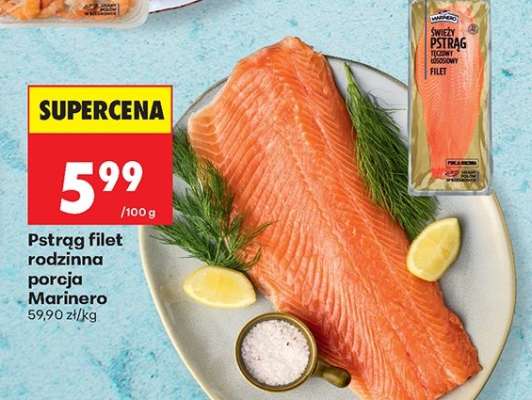 Pstrąg filet rodzinna porcja Marinero