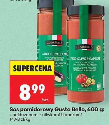 Sos pomidorowy Gusto Bello, 600 g
