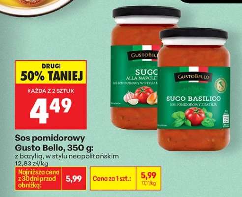 Sos pomidorowy Gusto Bello, 350 g