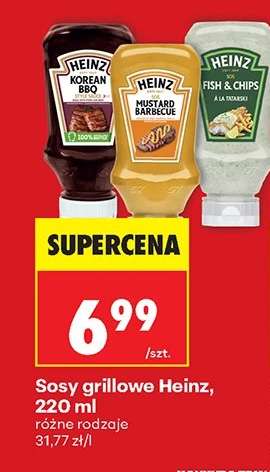 Sosy grillowe Heinz, 220 ml