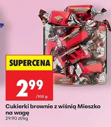 Cukierki brownie z wiśnią Mieszko na wagę