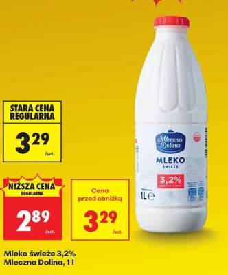 Mleko Świeże 3,2% Mleczna Dolina, 1l
