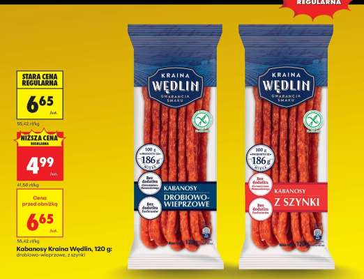 Kabanosy Kraina Wędlin 120 g