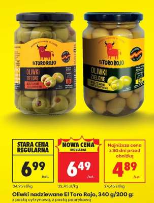 Oliwki nadziewane El Toro Rojo, 340 g/200 g