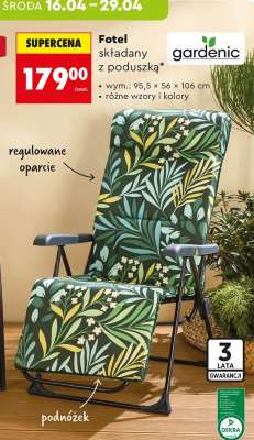 Fotel składany z poduszką