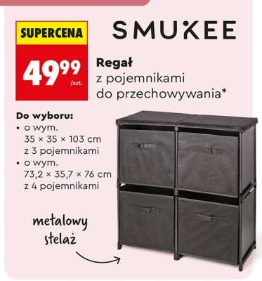 Regał z pojemnikami do przechowywania