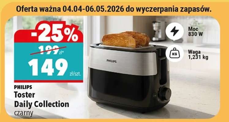 Toster Daily Collection czarny