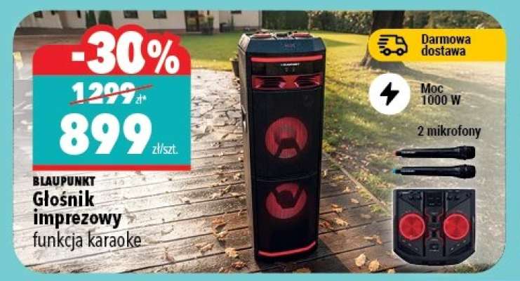 BLAUPUNKT Głośnik imprezowy funkcja karaoke