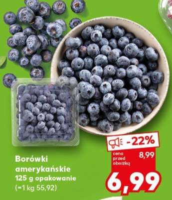 Borówki amerykańskie 125 g opakowanie