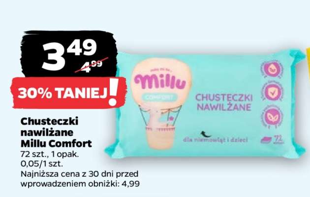 Chusteczki nawilżane Millu Comfort