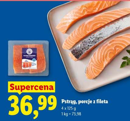 Pstrąg, porcje z fileta