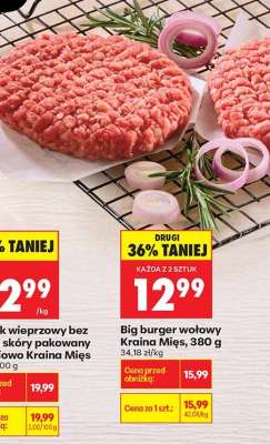 Big burger wołowy Kraina Mięs, 380 g