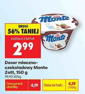 Deser mleczno czekoladowy Monte Zott 150 g