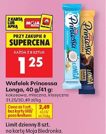 Wafelek Princessa Longa 40 g-41 g