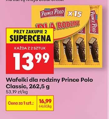Wafelki dla rodziny Prince Polo Classic 262,5 g