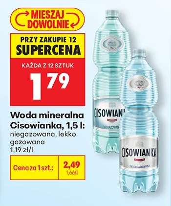 Woda mineralna Cisowianka, 1,5 l