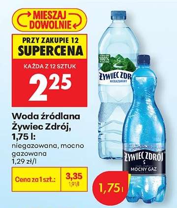 Woda źródlana Żywiec Zdrój, 1,75 l