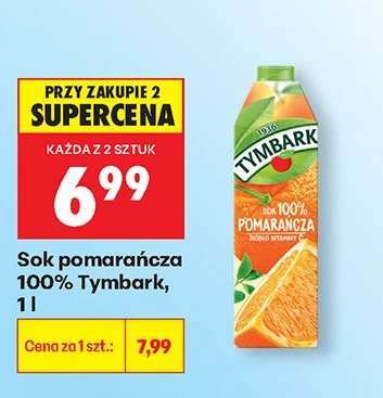 Sok pomarańczowa 100% Tymbark, 1 l