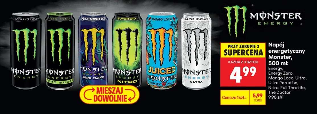 Napój energetyczny Monster 500 ml