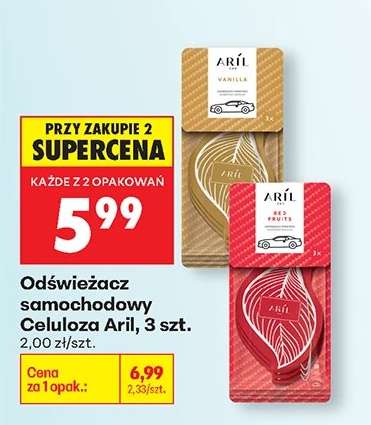 Odświeżacz samochodowy Celuloza Aril, 3 szt.