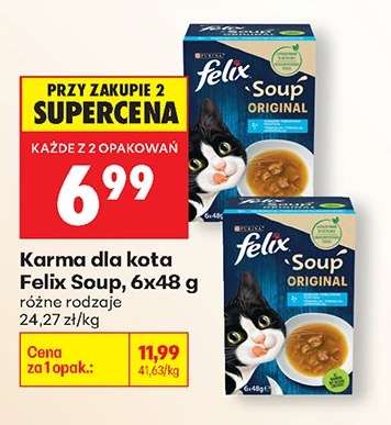Karma dla kota Felix Soup, 6x48 g