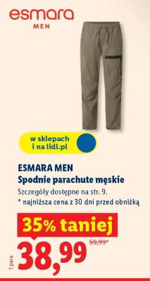 ESMARA MEN Spodnie parachute męskie