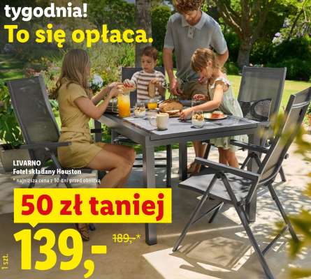 LIVARNO Fotel składany Houston