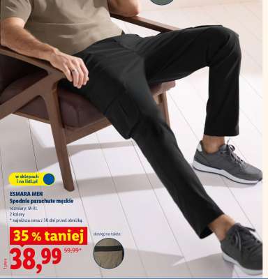 ESMARA MEN Spodnie parachute męskie