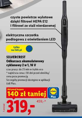 SILVERCREST Odkurzacz akumulatorowy cyklonowy 2 w 1, 16 V