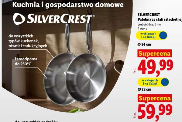 SILVERCREST Patelnia ze stali szlachetnej 24 cm