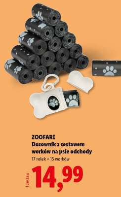 ZOOFARI Dozownik z zestawem worków na psie odchody