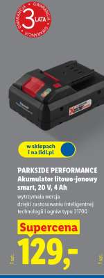 PARKSIDE PERFORMANCE Akumulator litowo-jonowy smart 20 V, 4 Ah