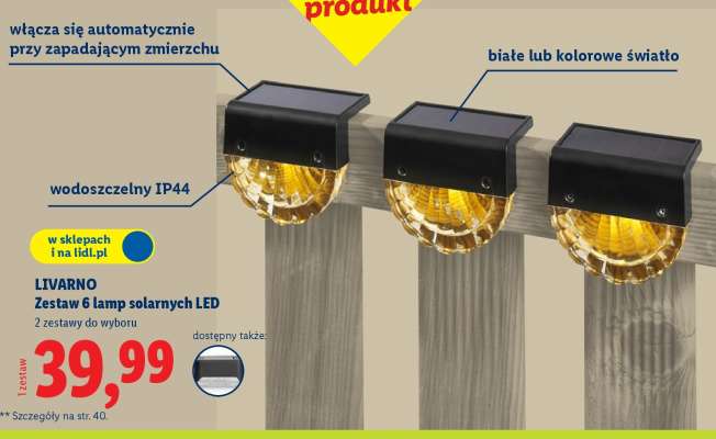 LIVARNO Zestaw 6 lamp solarnych LED