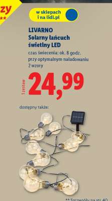 LIVARNO Solarny łańcuch świetlny LED